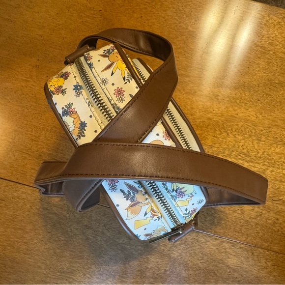 Loungefly Pokémon Pikachu and Eevee Floral Crossbody Bag - Picture 6 of 7